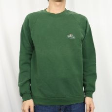 画像2: 90's FRUIT OF THE LOOM ロゴプリント ラグランスウェット M (2)