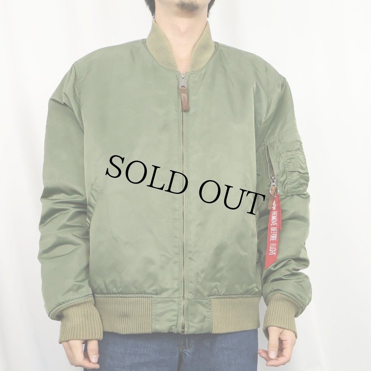 画像2: 民間品 ALPHA INDUSTRIES "MA-1 TYPE" フライトジャケット 2XL (2)