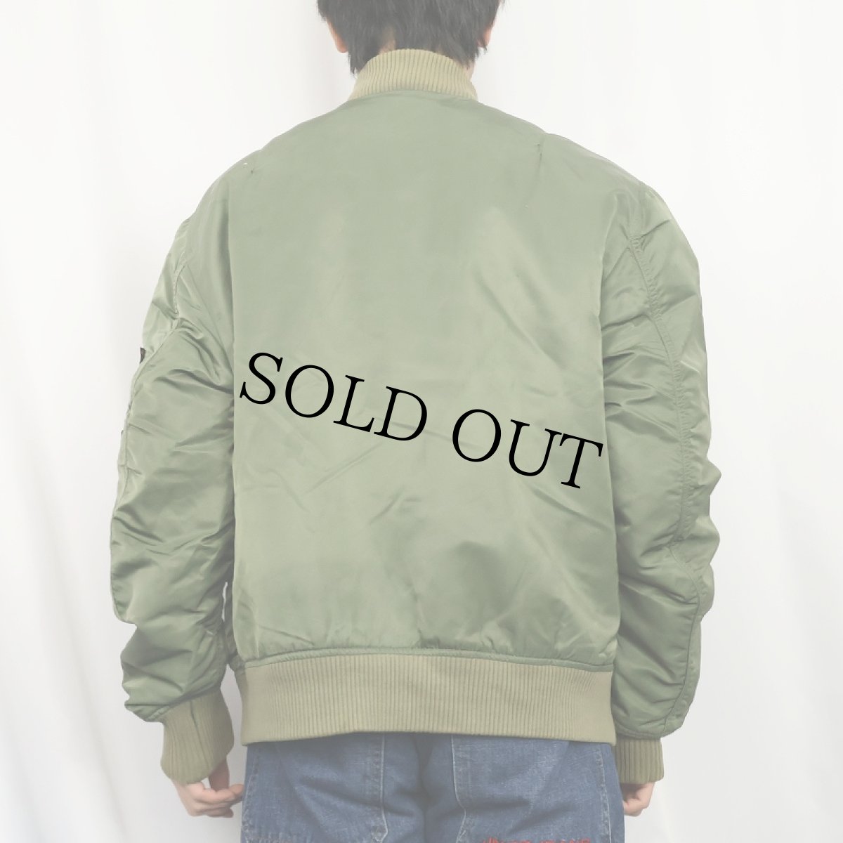 画像3: 民間品 ALPHA INDUSTRIES "MA-1 TYPE" フライトジャケット 2XL (3)