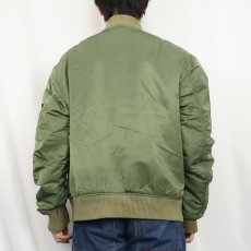 画像3: 民間品 ALPHA INDUSTRIES "MA-1 TYPE" フライトジャケット 2XL (3)