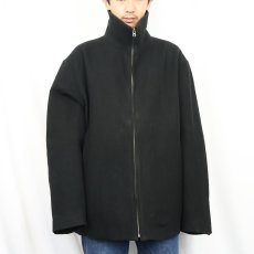 画像2: 90's GAP キルティングライナー メルトンウールジャケット BLACK L (2)