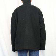 画像3: 90's GAP キルティングライナー メルトンウールジャケット BLACK L (3)