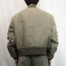画像3: 80's〜 CORNITH "Sunfaded" MA-1 TYPE フライトジャケット L (3)