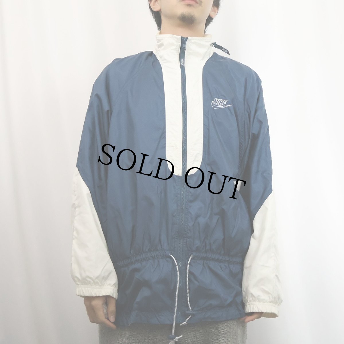 画像3: 90's NIKE 切り替えデザイン ナイロンジャケット L (3)
