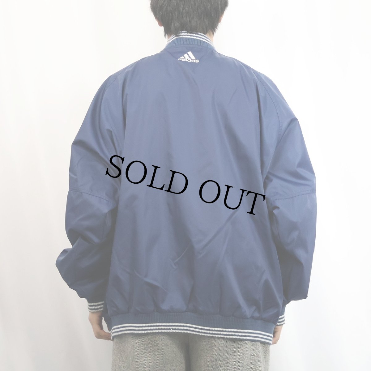 画像3: 90's adidas "NEW YORK YANKEES" ワッペン付き ナイロンスタジャン NAVY L (3)