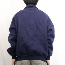 画像3: 80's〜 NORWELLAN BLUEY JUNIOR ウールジップジャケット NAVY (3)