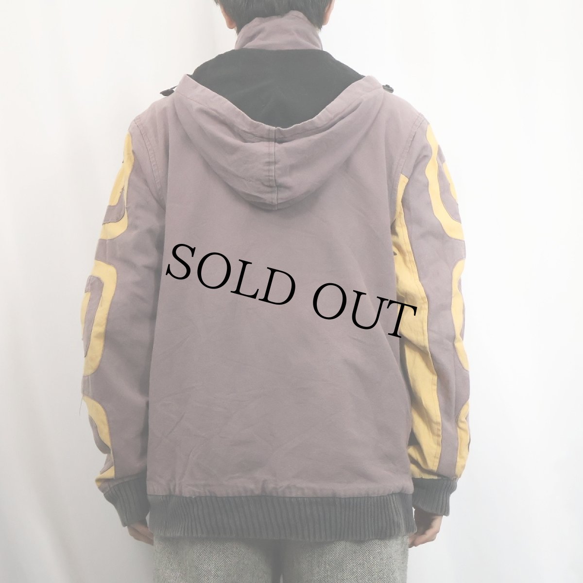 画像4: NEPAL製 デザインコットンジップパーカー L (4)