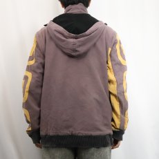 画像4: NEPAL製 デザインコットンジップパーカー L (4)