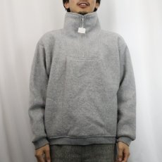 画像2: 80's〜 Malden USA製 "polarfleece" ハイネック ハーフジップフリースジャケット M (2)