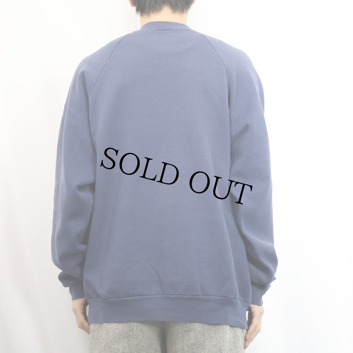 画像3: 90's FRUIT OF THE LOOM ロゴプリント ラグランスウェット NAVY XL (3)