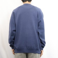 画像3: 90's FRUIT OF THE LOOM ロゴプリント ラグランスウェット NAVY XL (3)