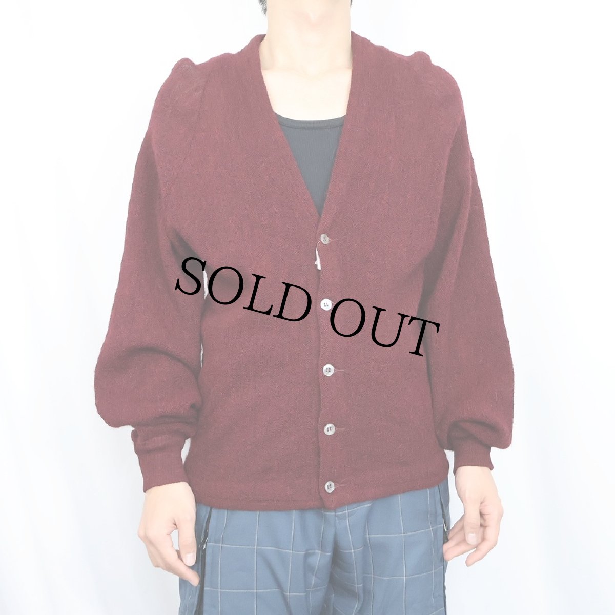 画像2: 50〜60's Rothschild's LORD JEFF アルパカニットカーディガン M (2)