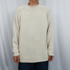 画像2: J.CREW ロールネック コットンニットセーター L (2)