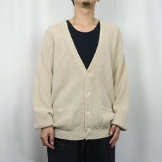 画像2: 60〜70's HODGE & SONS アルパカニットカーディガン L (2)