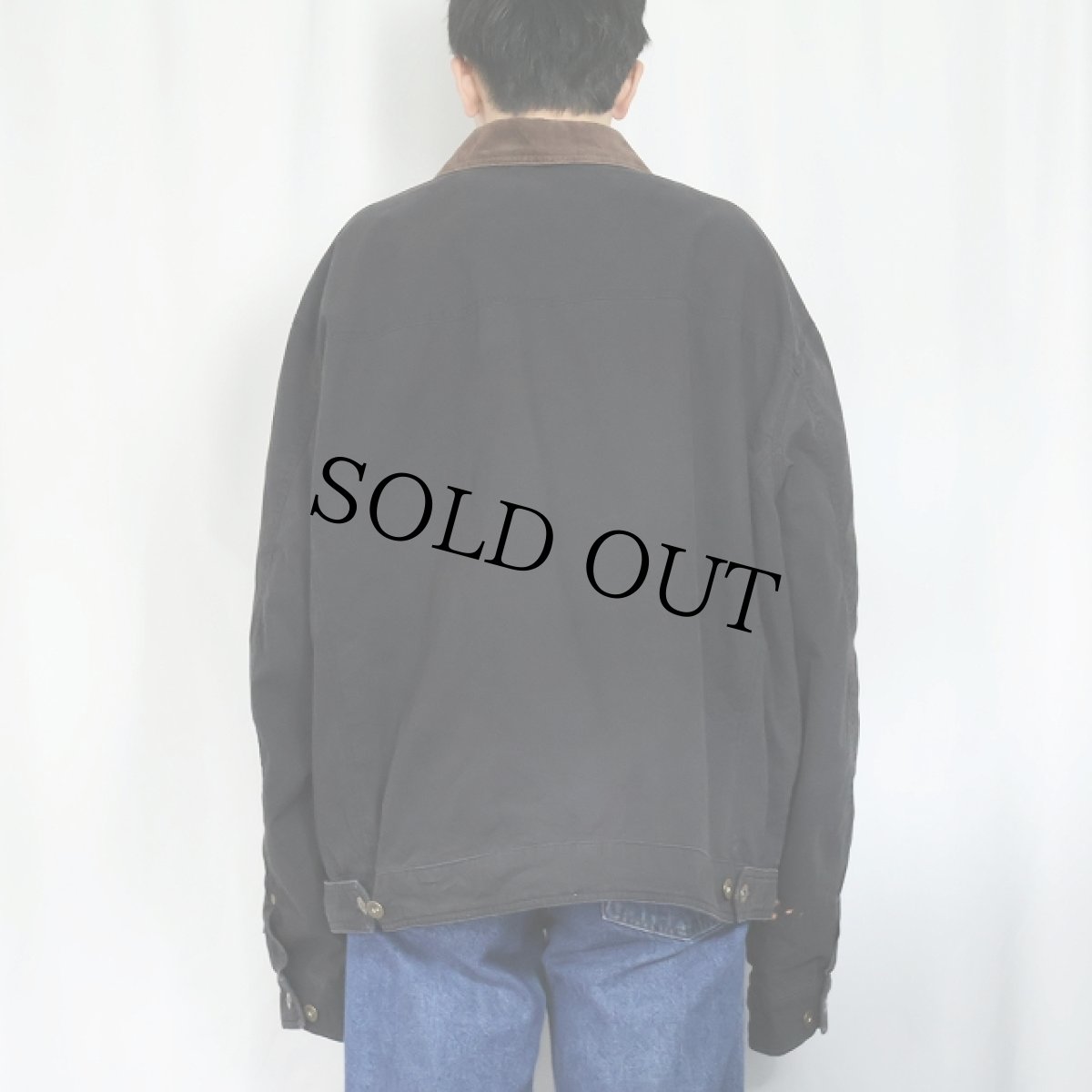 画像3: Levi's コーデュロイ切り替え コットンワークジャケット BLACK XXL (3)