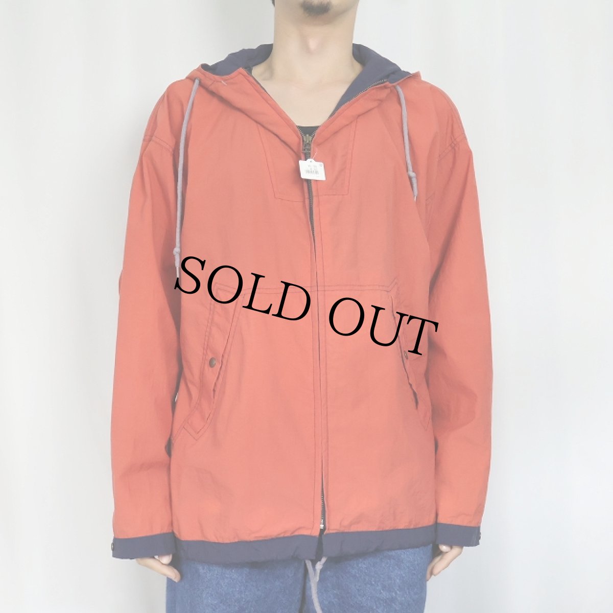 画像2: 90's GAP ナイロンジップパーカー S (2)