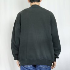 画像3: 90's〜 RUSSELL ATHLETIC USA製 前V 無地スウェット BLACK XL (3)