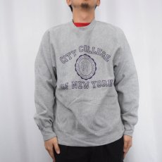画像2: 90〜2000's MV SPORT REVERSE WEAVE TYPE "CITY COLLEGE OF NEW YORK" プリントスウェット M (2)
