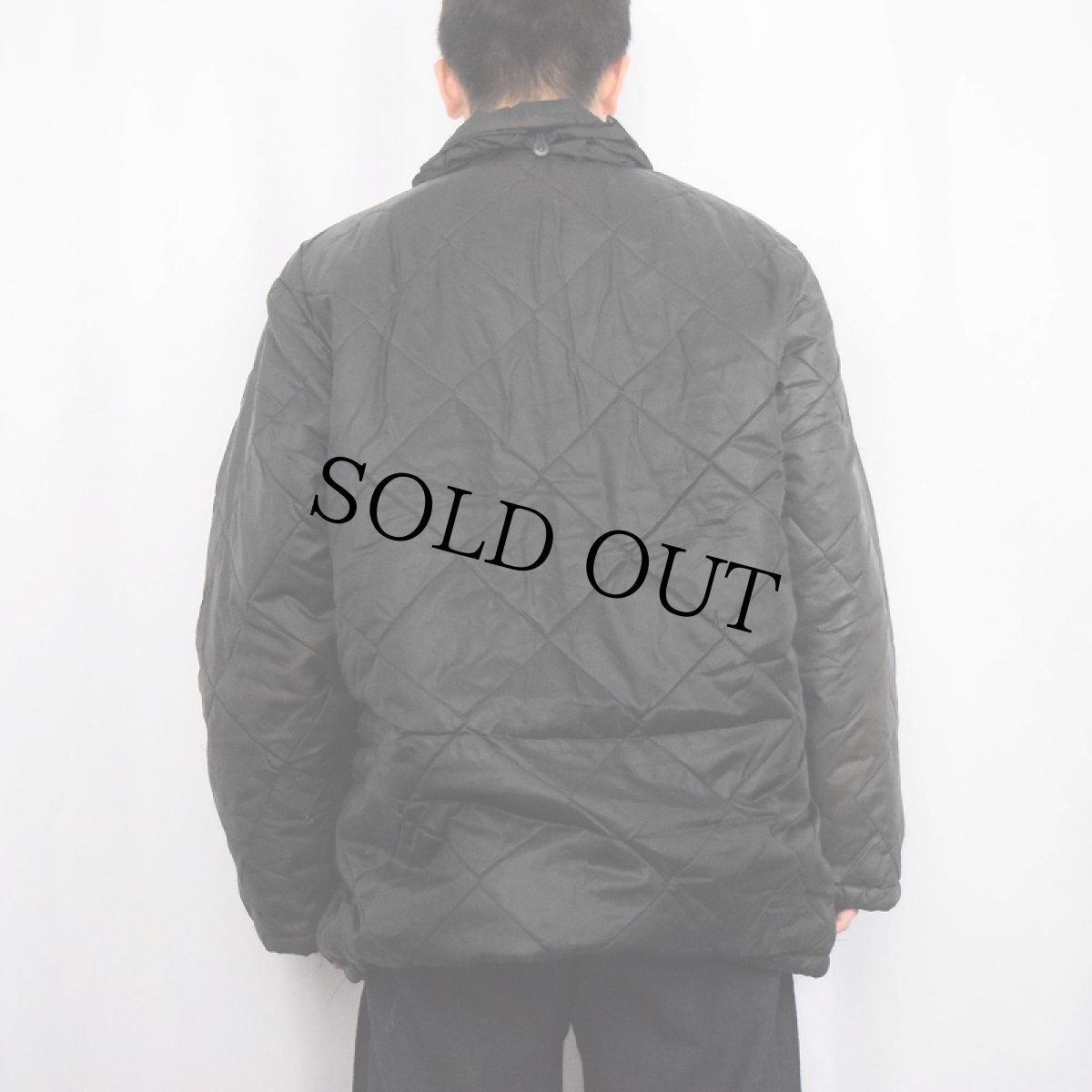 画像3: 60's〜 ボアライナー キルティングジャケット BLACK (3)