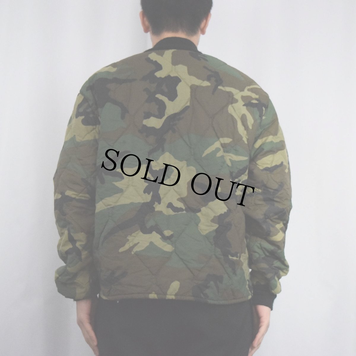 画像3: 70's EMPIRE INSULATED WEAR USA製 ウッドランドカモ柄 キルティングジャケット XL (3)