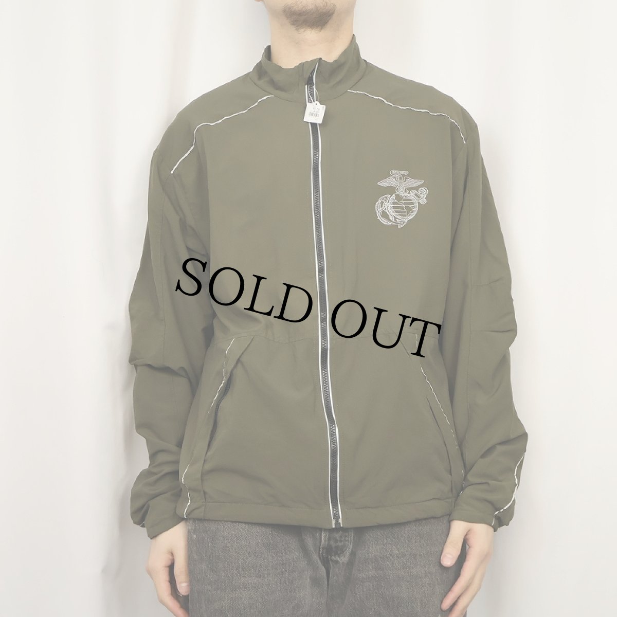 画像3: 2000's NEW BALANCE "USMC" USA製 ランニングジャケット LARGE REGULAR (3)