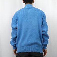 画像3: 90's GAP モックネック コットンニットセーター L (3)