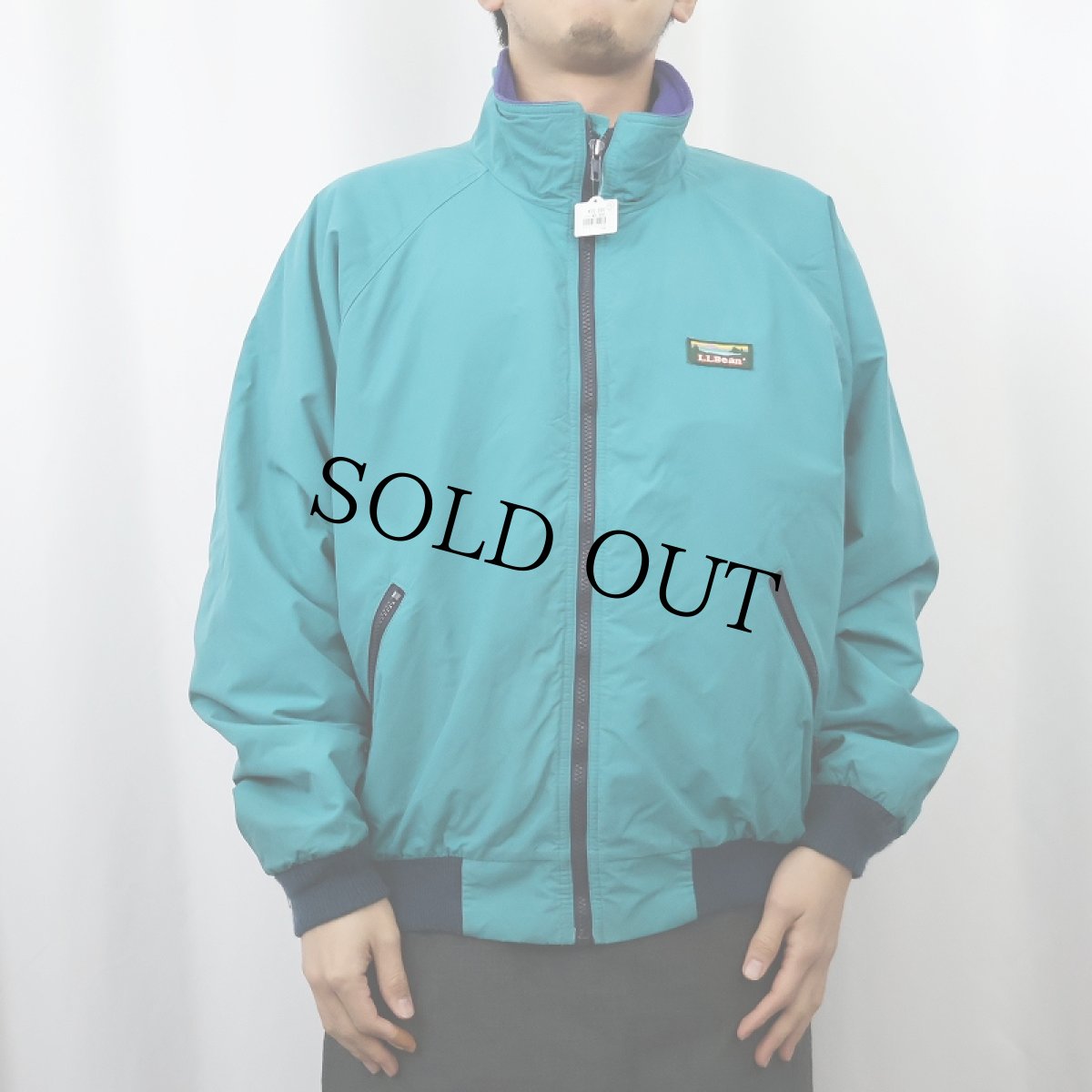 画像2: 80〜90's L.L.Bean USA製 "Warm-up Jacket" フリースライナー シェルドジャケット L (2)