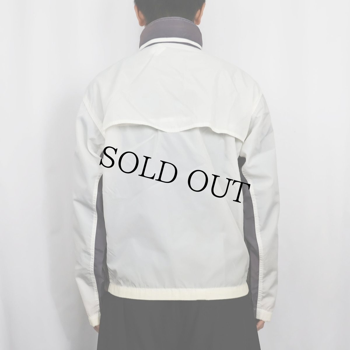 画像3: 80's NIKE 紺タグ 切り替えデザイン ナイロンジャケット M (3)