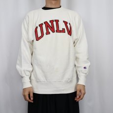 画像2: 90's Champion REVERSE WEAVE USA製 "UNLV" プリントスウェット L (2)