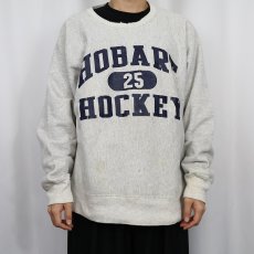 画像2: 90's Lee USA製 REVERSE WEAVE TYPE "HOBART HOCKEY" プリントスウェット XL (2)