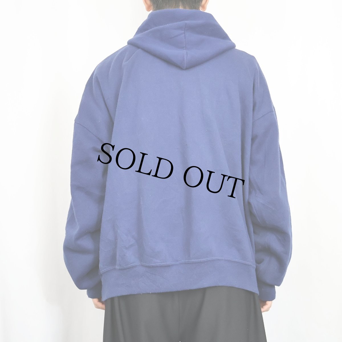 画像3: 90's Lee USA製 スウェットジップパーカー NAVY 2X (3)