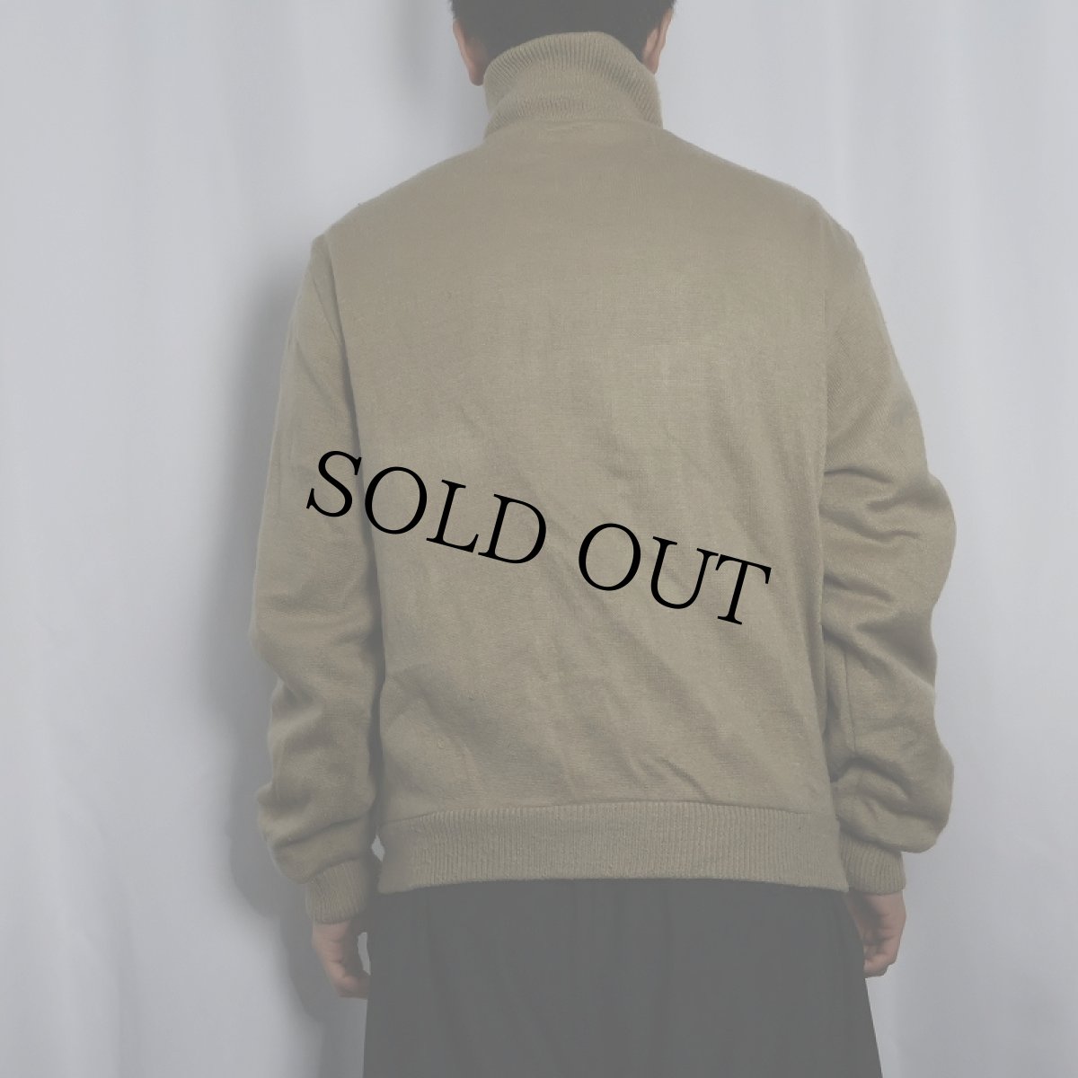 画像6: 70〜80's LACOSTE リバーシブル ニット×ナイロン ジャケット M (6)