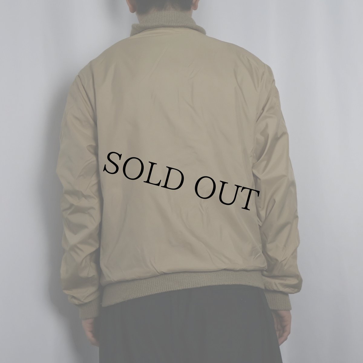 画像4: 70〜80's LACOSTE リバーシブル ニット×ナイロン ジャケット M (4)