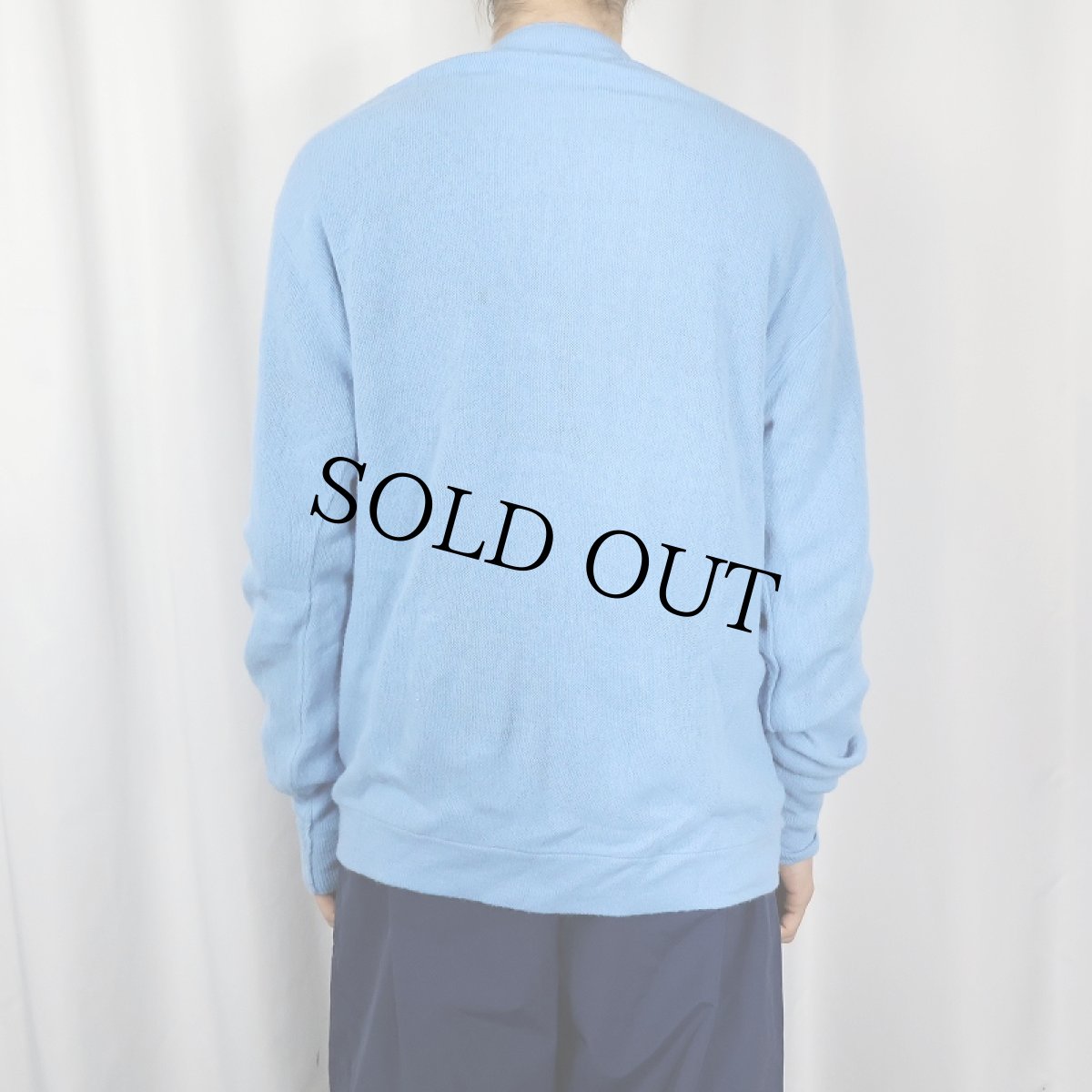 画像3: 80's The Fox JCPenney アクリルニットカーディガン XL (3)