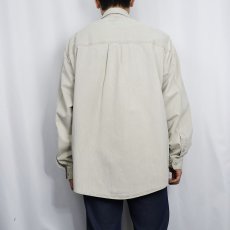 画像3: 80's BANANA REPUBLIC コットンピケワークシャツ L (3)