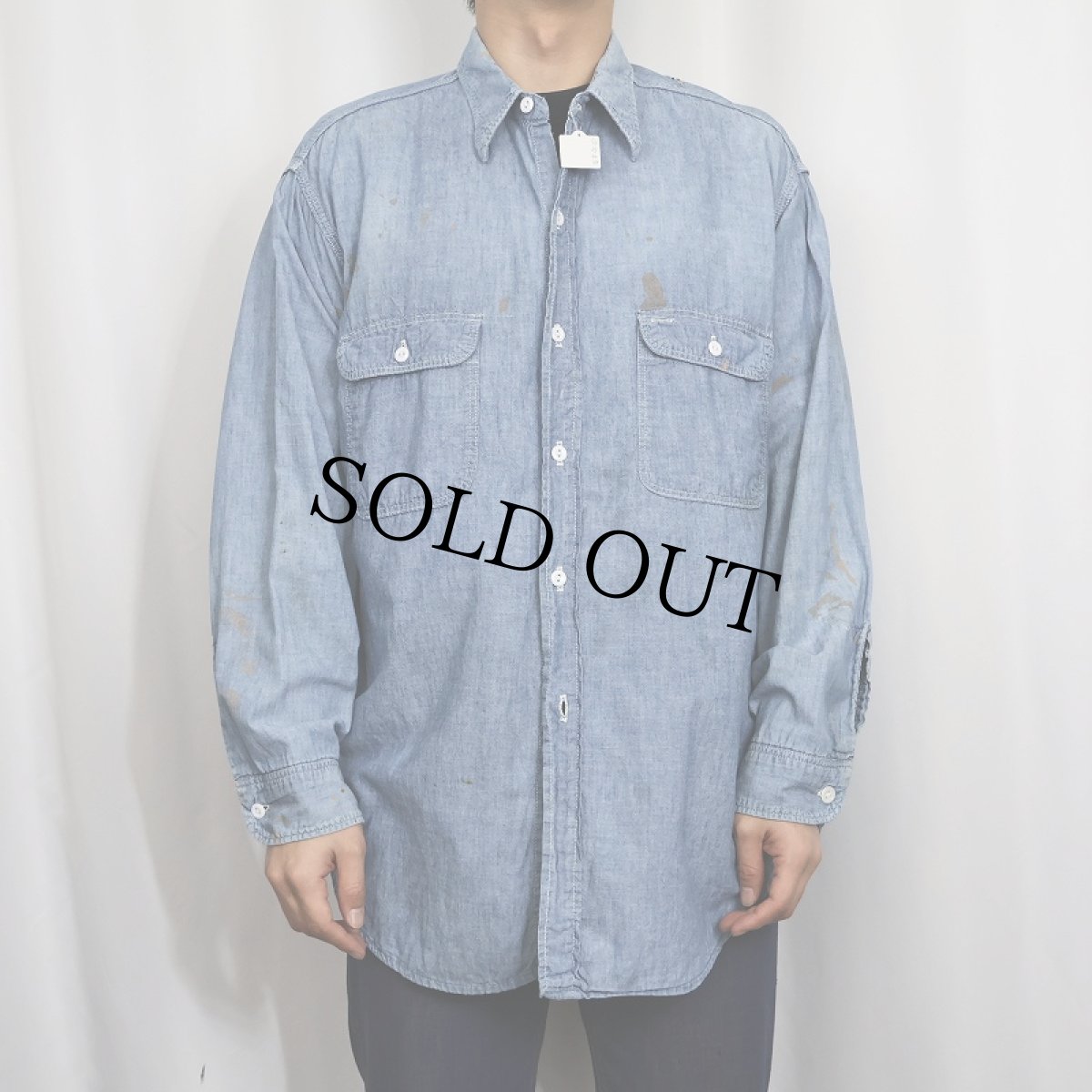 画像2: 60's JCPenney BIG MAC シャンブレーシャツ (2)