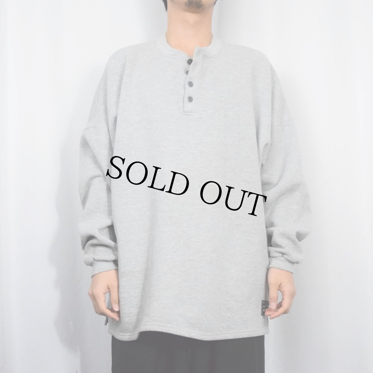 画像2: 90's〜 RUSSELL ATHLETIC USA製 ヘンリーネックスウェット XXL (2)