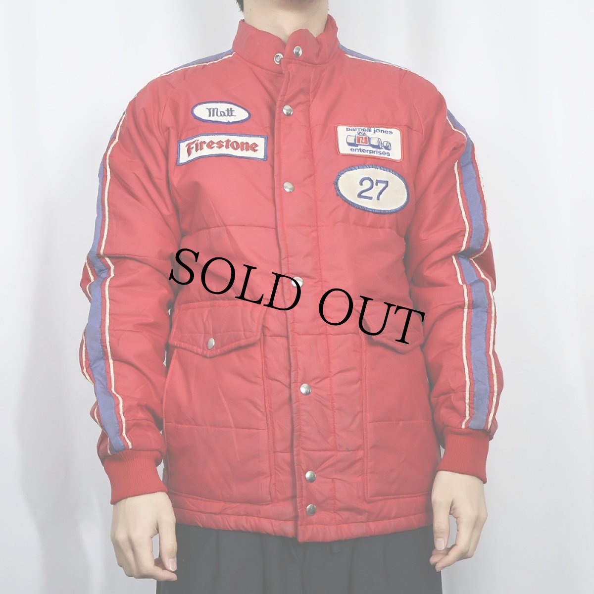 画像4: 70's Swingster ワッペン付き 中綿入り キルティングジャケット S (4)