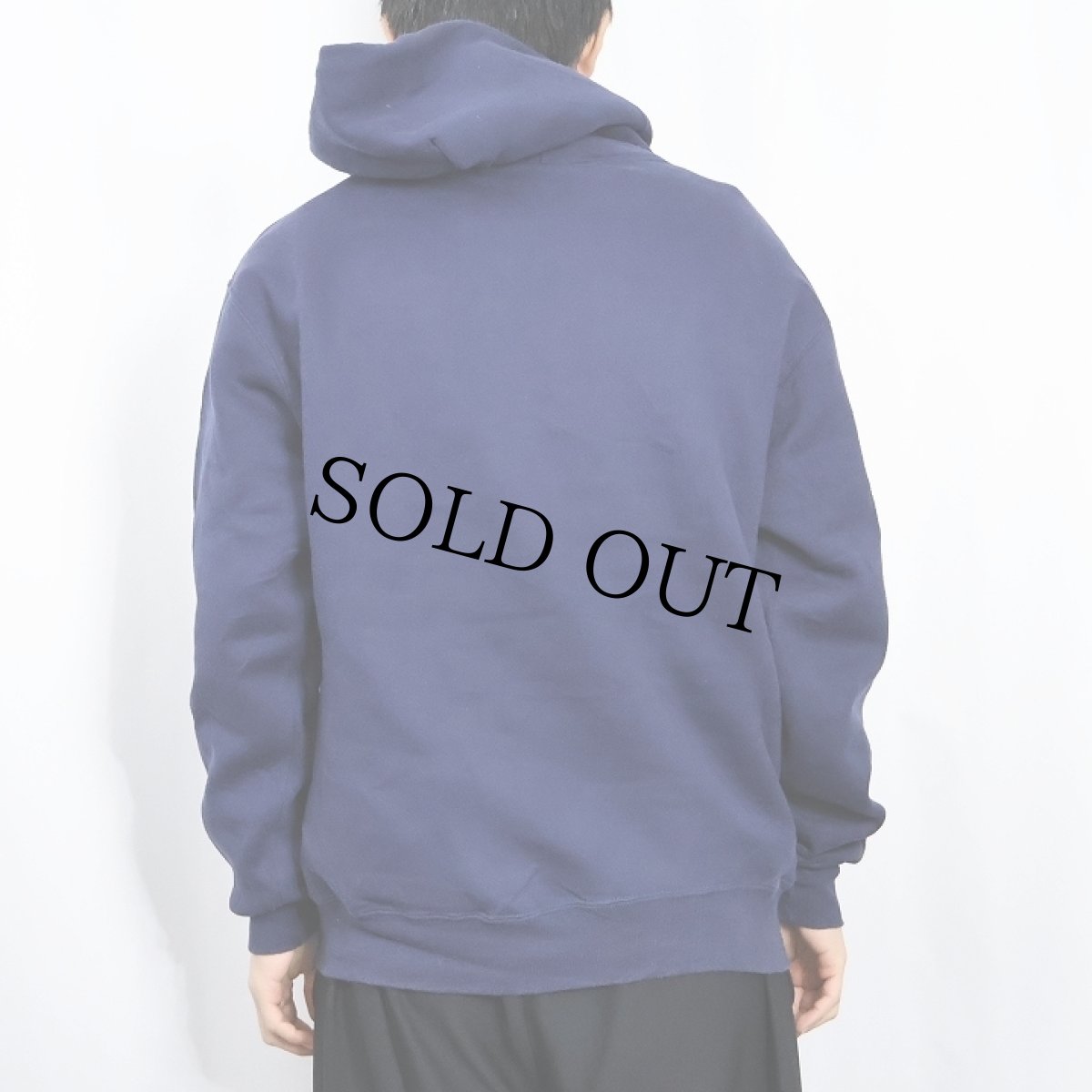 画像3: 90's〜 RUSSELL ATHLETIC USA製 "MONTGOMERY MECHA" プリントスウェットフーディ NAVY L (3)