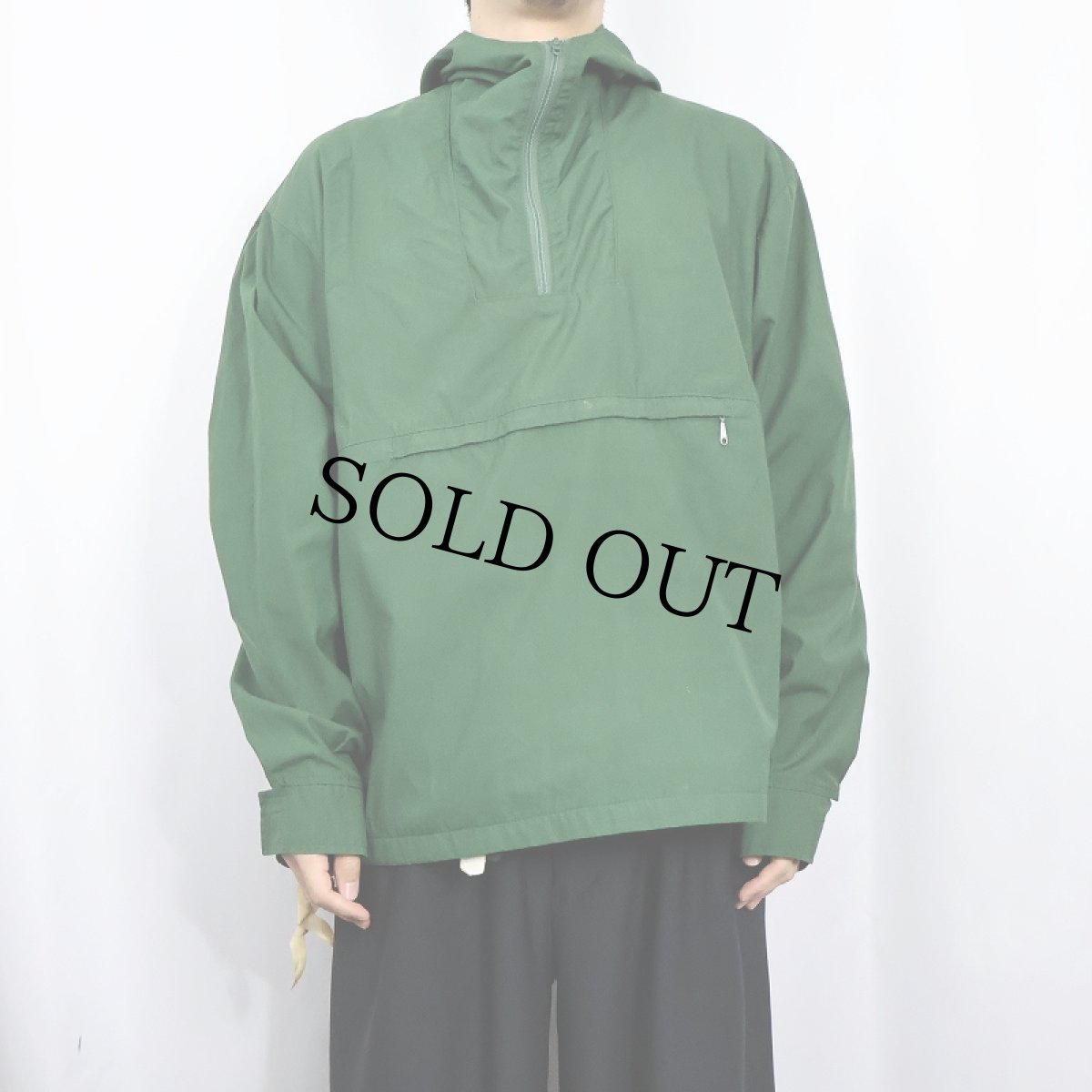 画像2: 70's Woolrich ポリエステル×コットン アノラックパーカー L (2)