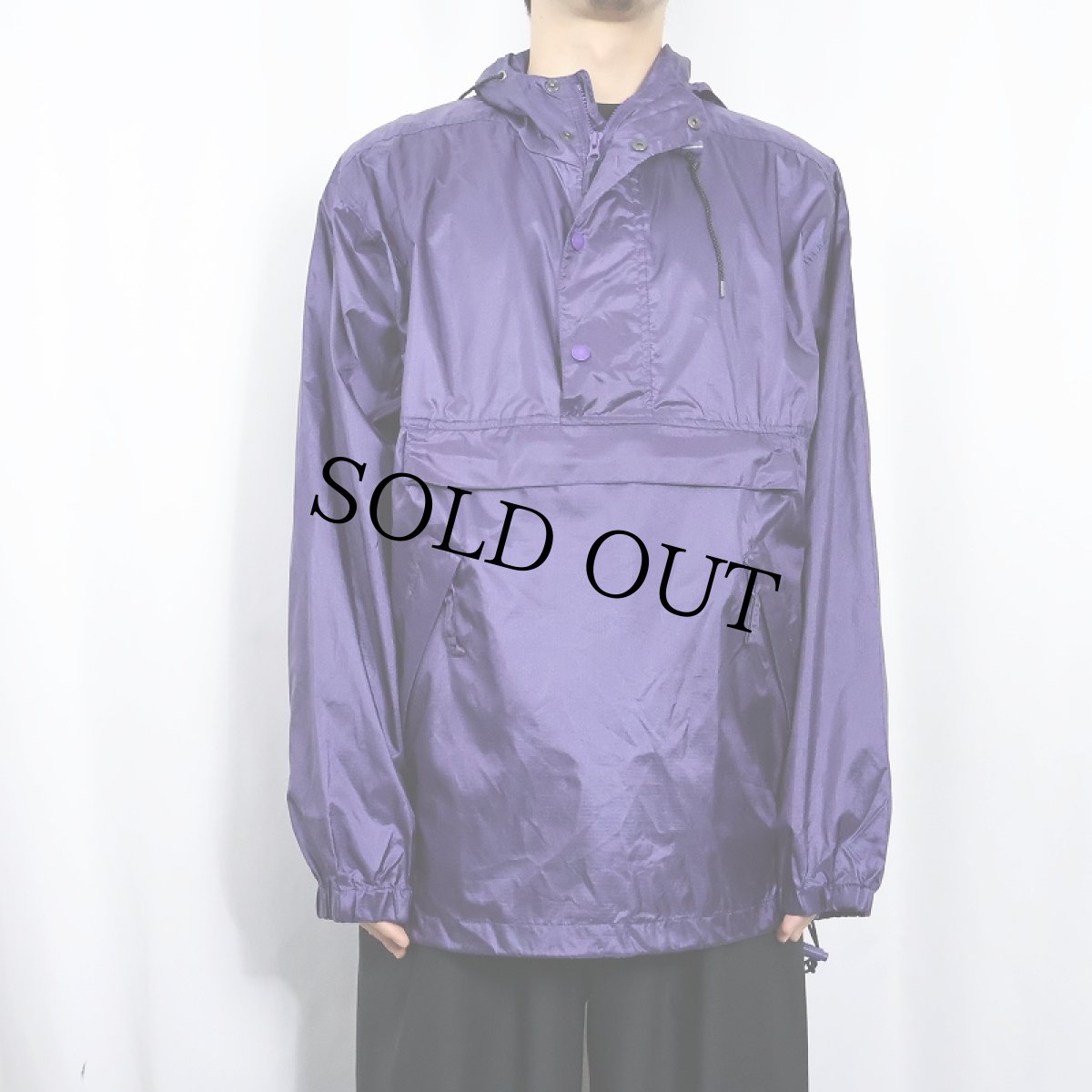 画像2: 80〜90's Eddie Bauer ナイロンアノラックパーカー M (2)