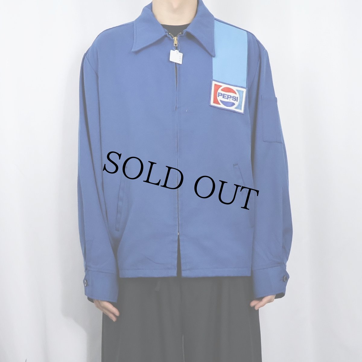 画像3: 【SALE】 70's RIVERSIDE USA製 "PEPSI" 飲料メーカー ロゴワッペン付き ワークジャケット M (3)
