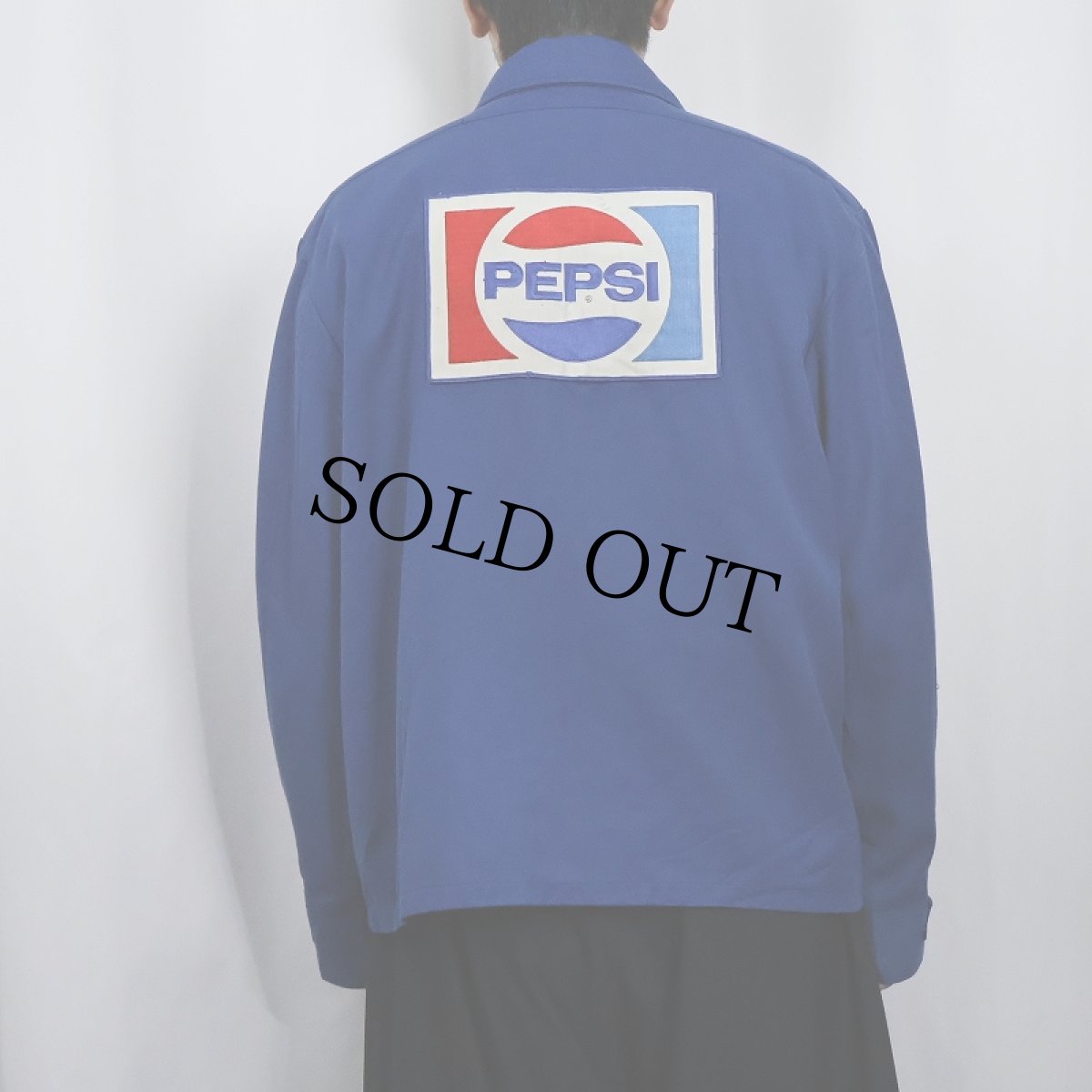 画像4: 【SALE】 70's RIVERSIDE USA製 "PEPSI" 飲料メーカー ロゴワッペン付き ワークジャケット M (4)