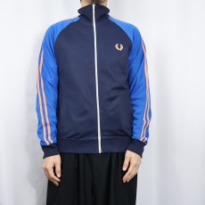 画像2: FRED PERRY ロゴワッペン付き サイドライントラックジャケット S (2)