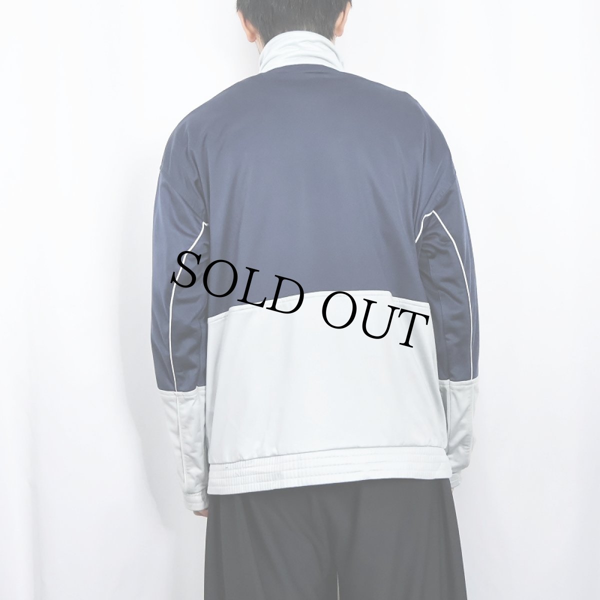 画像3: 90's UMBRO ロゴ刺繍 サイドライントラックジャケット M (3)