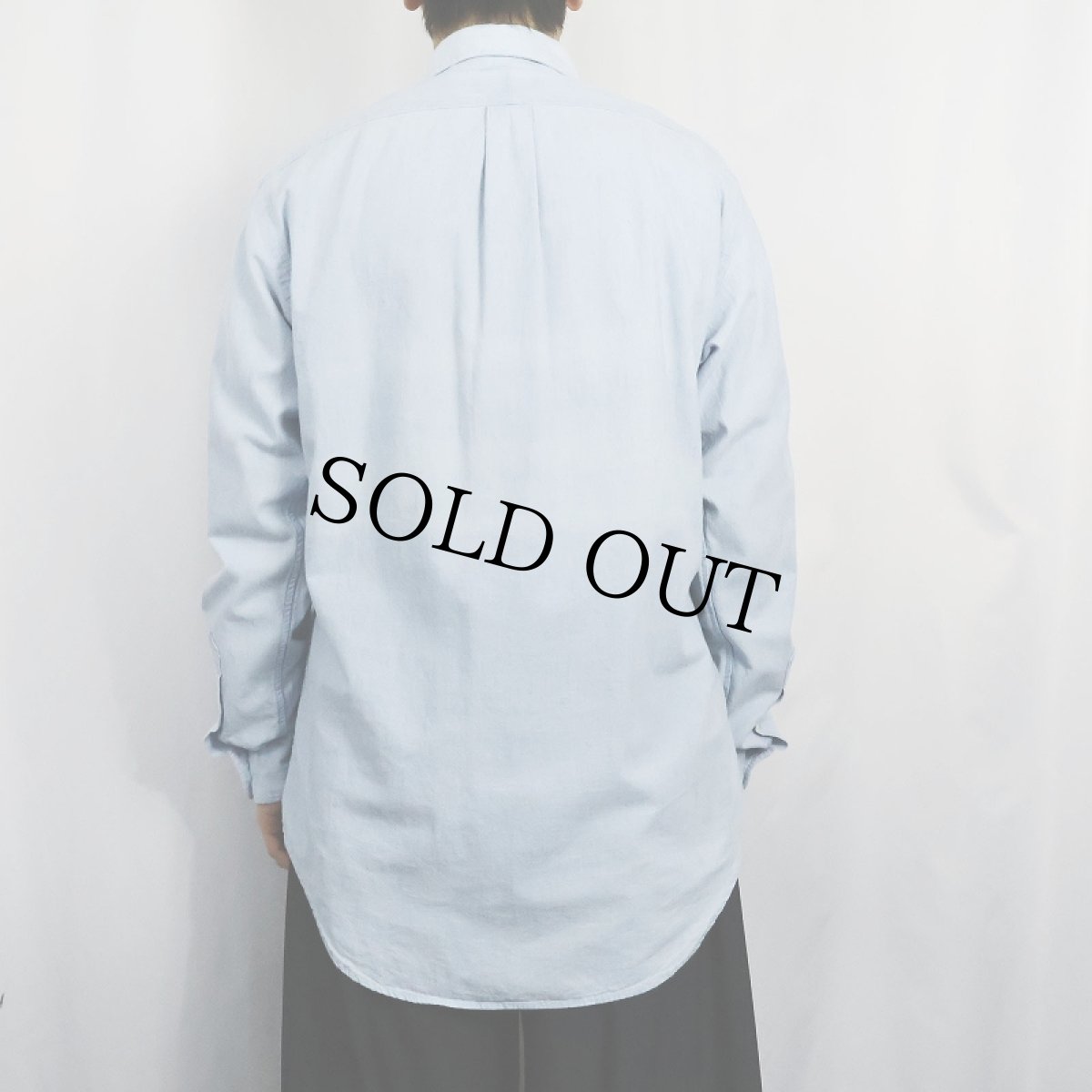 画像3: POLO Ralph Lauren CANADA製 ロゴ刺繍 コットンボタンダウンシャツ M (3)