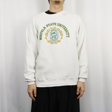 画像2: 70〜80's Velva Sheen USA製 "NORFOLK STATE UNIVERSITY" プリントスウェット L (2)