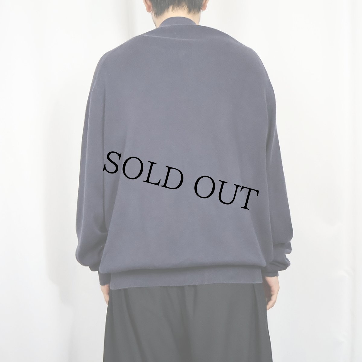 画像3: POLO Ralph Lauren ピマコットン ニットカーディガン NAVY XL (3)