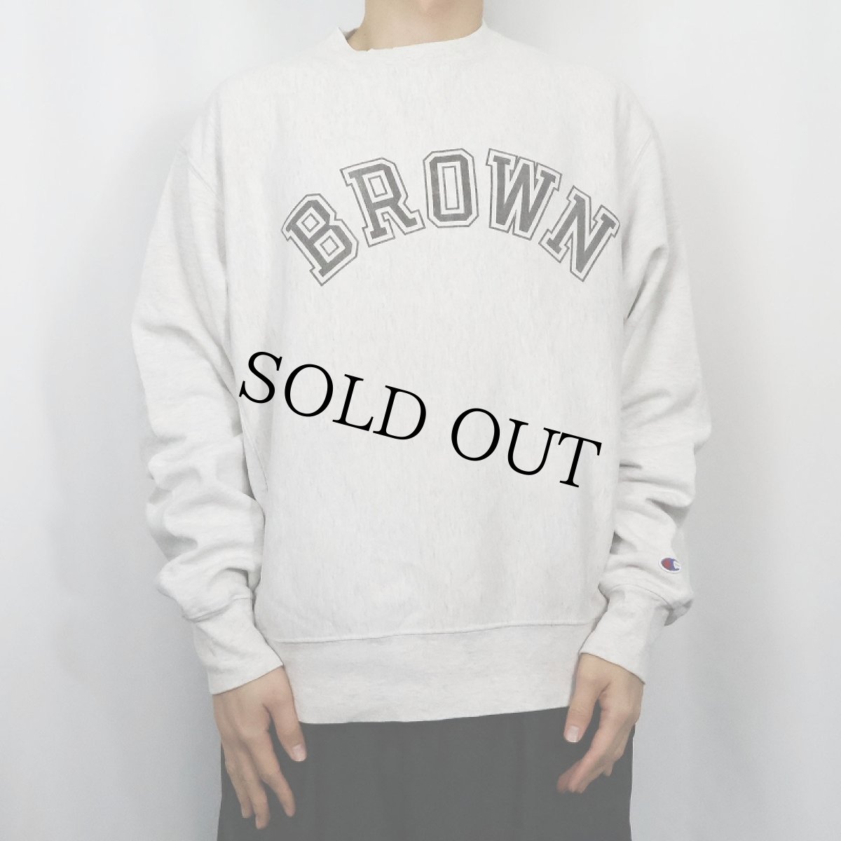 画像2: 2000's Champion REVERSE WEAVE "BROWN" プリントスウェット M (2)