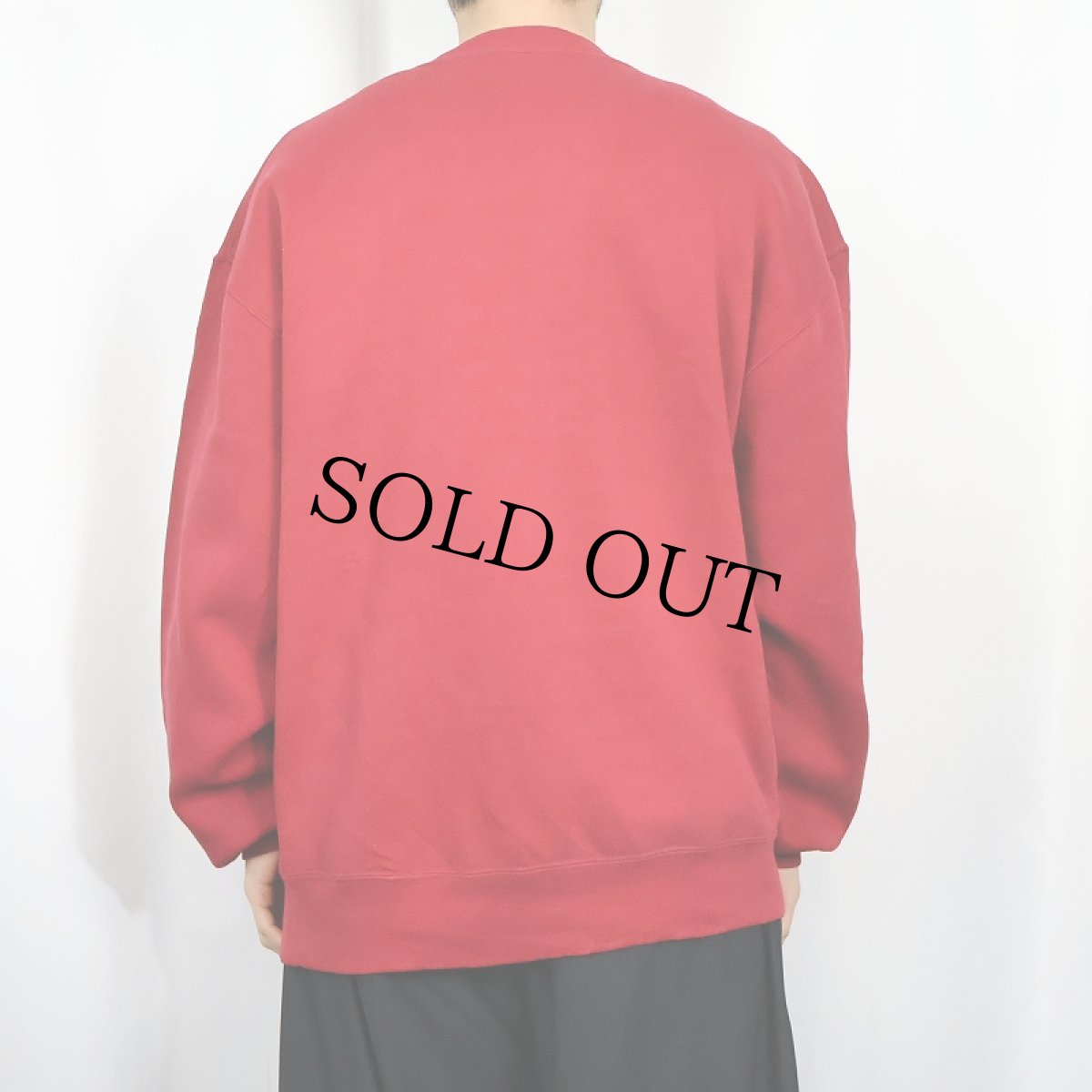 画像3: 90's〜 RUSSELL ATHLETIC USA製 前V 無地スウェット L (3)